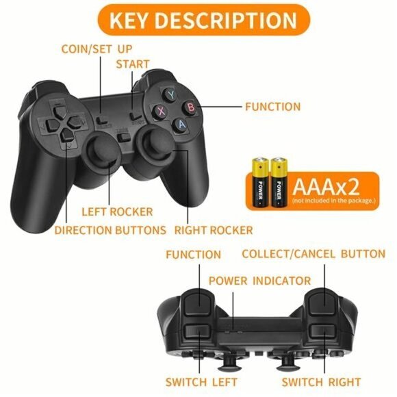 Wireless Retro 15,000+ Games Console Plug & Play Video TV Game Stick 4K HDMI NEW - Picture 5 of 6